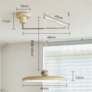 GobekUsa Rotatable Nordic LED Pendant Light - Cream Iron Chandelier