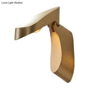 GobekUsa Rotatable Oval Wall Sconce - Modern Metal LED Bedside Light in White/Black/Gold Finish