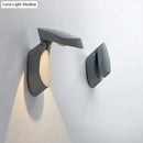 GobekUsa Rotatable Oval Wall Sconce - Modern Metal LED Bedside Light in White/Black/Gold Finish