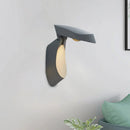 GobekUsa Rotatable Oval Wall Sconce - Modern Metal LED Bedside Light in White/Black/Gold Finish