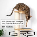 Wall Mounted Cat Climbing Pole - Sisal