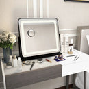 360¬∞ Rotatable Vanity Makeup Mirror with 3 Color Lighting Modes and Touch Control-Black by LJGDeals