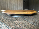 Whiskey & Wine Barrel Lazy Susan — Hand-Finished Rotating Server