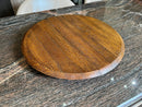 Whiskey & Wine Barrel Lazy Susan — Hand-Finished Rotating Server