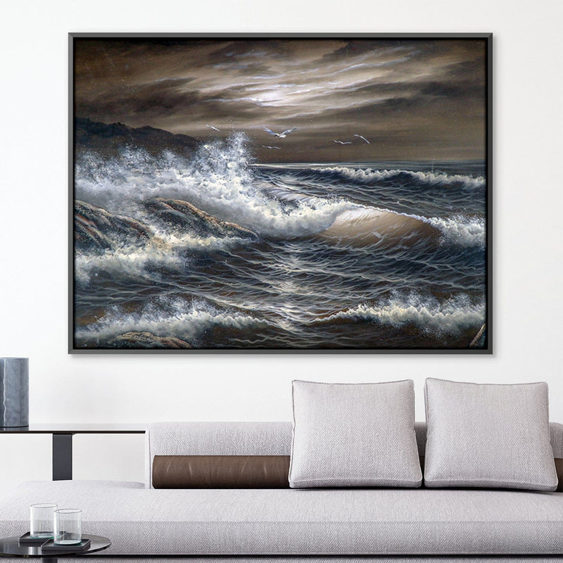 Rough Seas Oil Painting