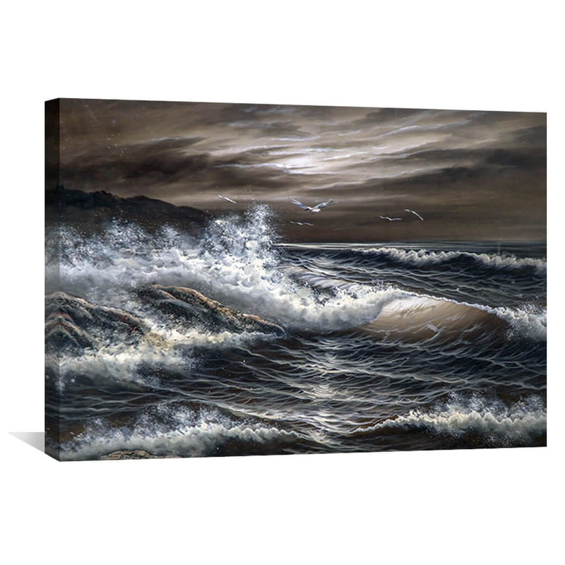 Rough Seas Oil Painting