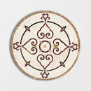 Round Aluminum Backed Multi Finish Alpine Marble Medallions 48