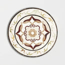 Round Aluminum Backed Multi Finish August Green Marble Medallions 48