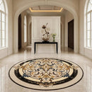 Round Aluminum Backed Multi Finish Lucerne Marble Medallions 60