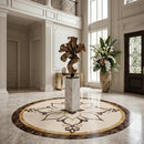 Round Aluminum Backed Multi Finish Marcus Marble Medallions 36