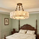 Round Aurevia Alabaster Ceiling Light
