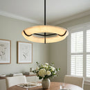 Round Carve Alabaster Pendant Light