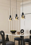 Round Dekum Marble Pendant Lamp