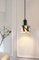 Round Dekum Marble Pendant Lamp
