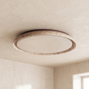 Round Kuzco Travertine Ceiling Light