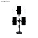 GobekUsa Round Minimalist LED Mirror Lamp with USB and Metallic Shade - Black Finish