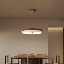 Round Orbit Travertine Chandelier