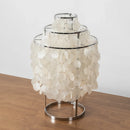 Round Shell Tiered Table Lamp