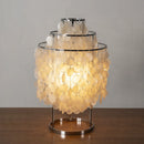 Round Shell Tiered Table Lamp