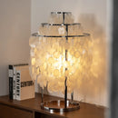 Round Shell Tiered Table Lamp