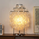 Round Shell Tiered Table Lamp