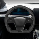 TESERY Touch Horn Round Steering Wheel Replacement for Tesla Model S / X 2021-2023