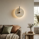 Round Travertine Wall Lamp