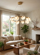 Round Trinidad Alabaster Chandelier