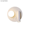 GobekUsa Round Wall Sconce with Warm/White LED Downlight in Simplicity Acrylic