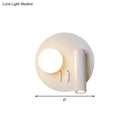 GobekUsa Round Wall Sconce with Warm/White LED Downlight in Simplicity Acrylic