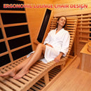 Rövia Oasis 3-Person Indoor Hybrid Sauna Room With Built-In Lounge Chair [Made-To-Order] (SAK35182)
