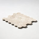 Royal Beige Honed Hexagon Marble Mosaics 10 3/8x12