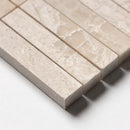 Royal Beige Honed 5/8x3 Marble Mosaics 12x12