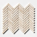 Royal Beige Honed Herringbone 5/8x3 Marble Mosaics 10 7/16x12 13/16