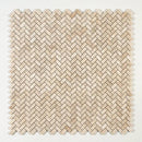 Royal Beige Honed Herringbone 1x2 Marble Mosaics 11x11
