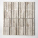 Royal Beige Honed Straight Sticks 5/8x3 Marble Mosaics 11 1/4x12 15/16