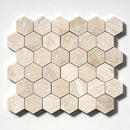 Royal Beige Polished Hexagon Marble Mosaics 10 3/8x12