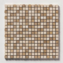 Royal Beige Polished 5/8x5/8 Marble Mosaics 12x12