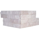 Royal Beige Rock Face Corner Marble Ledger Panel 6x12