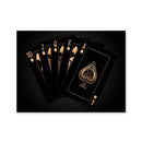 Royal Flush - Gold Canvas