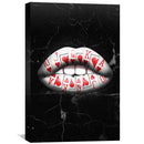 Royal Flush Lips - Hearts Canvas
