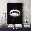 Royal Flush Lips - Spades Canvas