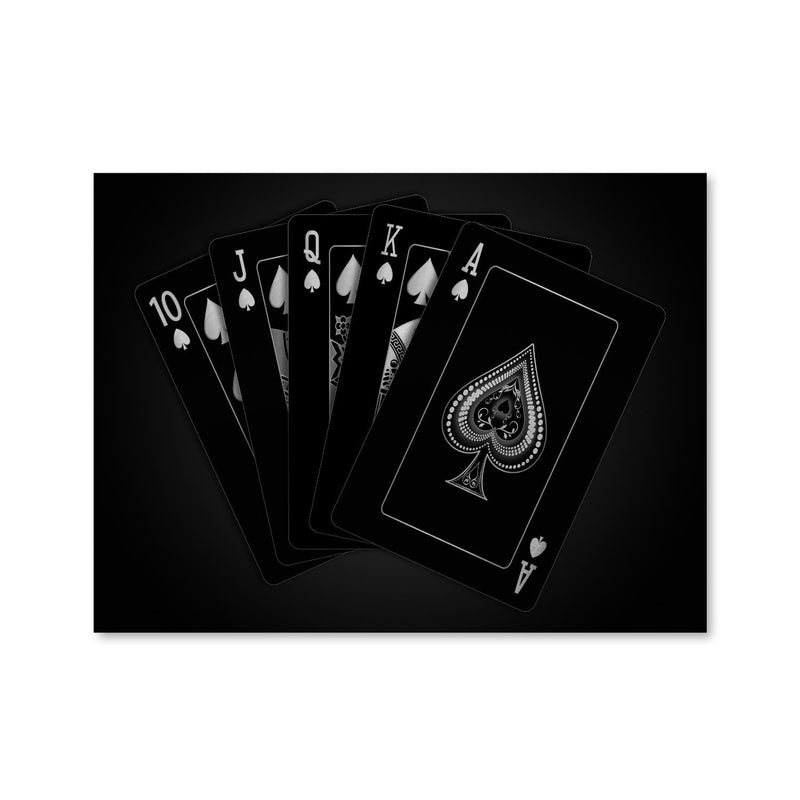 Royal Flush - Silver Canvas