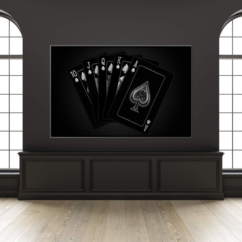 Royal Flush - Silver Canvas