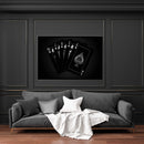 Royal Flush - Silver Canvas