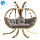 Amazonas Globo Royal Double Seater Hanging Chair with Cushions & Stand Set by Outdoor-USA®