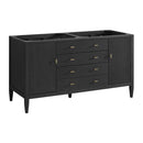James Martin Myrrin 60" Double Bathroom Vanity, Carbon Oak