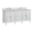 James Martin Lorelai 72" Double Bathroom Vanity, Bright White