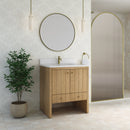 James Martin Hudson 30" Single Bathroom Vanity, Light Natural Oak