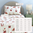Turkish Cotton Christmas Flannel Sheet Set - Whittaker Collection by Great Bay Home